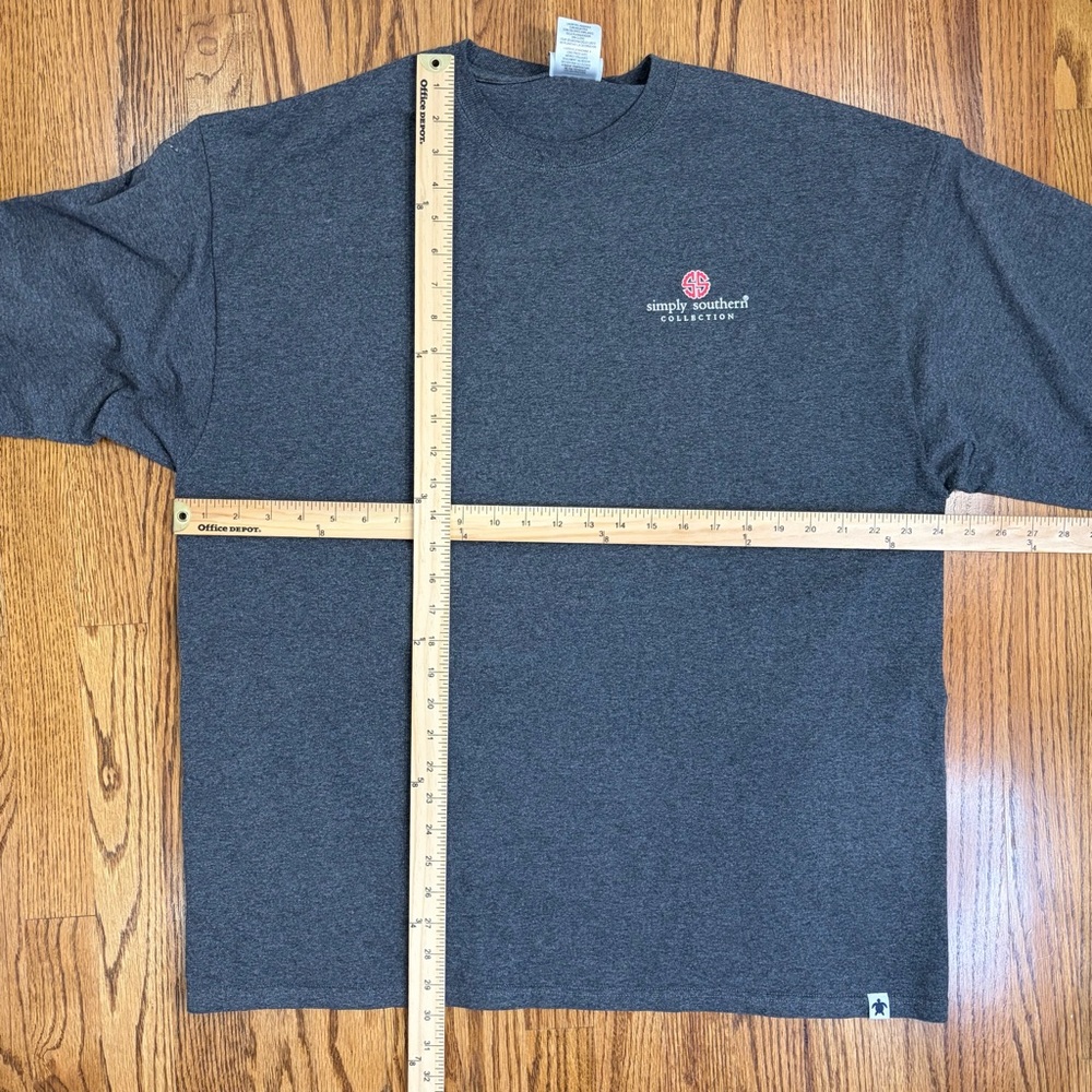 Simply Southern Tailgates & Touchdowns "Go Team" Heather Grey Long Sleeve Tee - Picture 11 of 14
